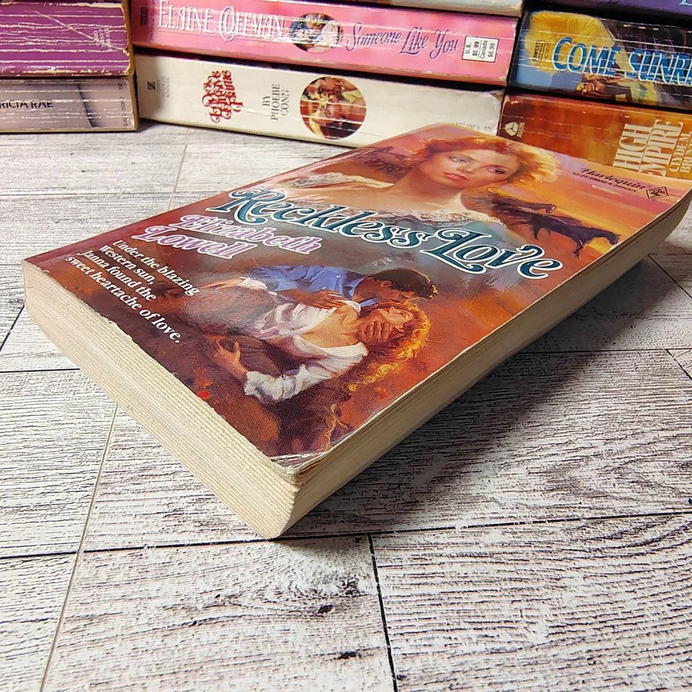 Reckless‎ Love Elizabeth Lowell Harlequin Historical Romance Paperback Book 1990